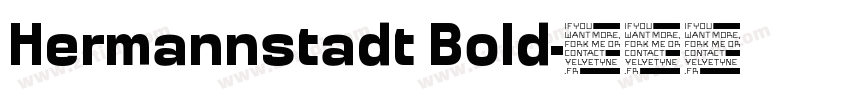 Hermannstadt Bold字体转换